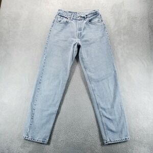 VTG Levis Jeans Womens 10 Long Blue 561 Loose Fit Straight Made in USA 90s